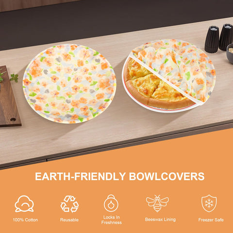 BERBAM cotton beeswax bowl lid is reusable and eco-friendly