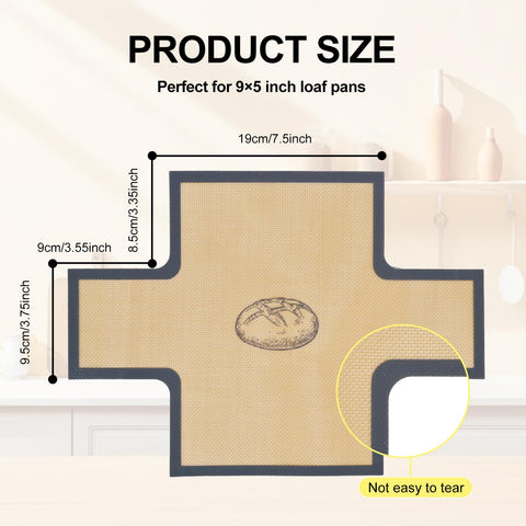 BERBAM nonstick baking mat 9x5 for easy baking and cleanup.