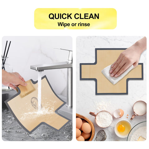 BERBAM reusable bread liner 2pcs reduces waste and saves parchment.