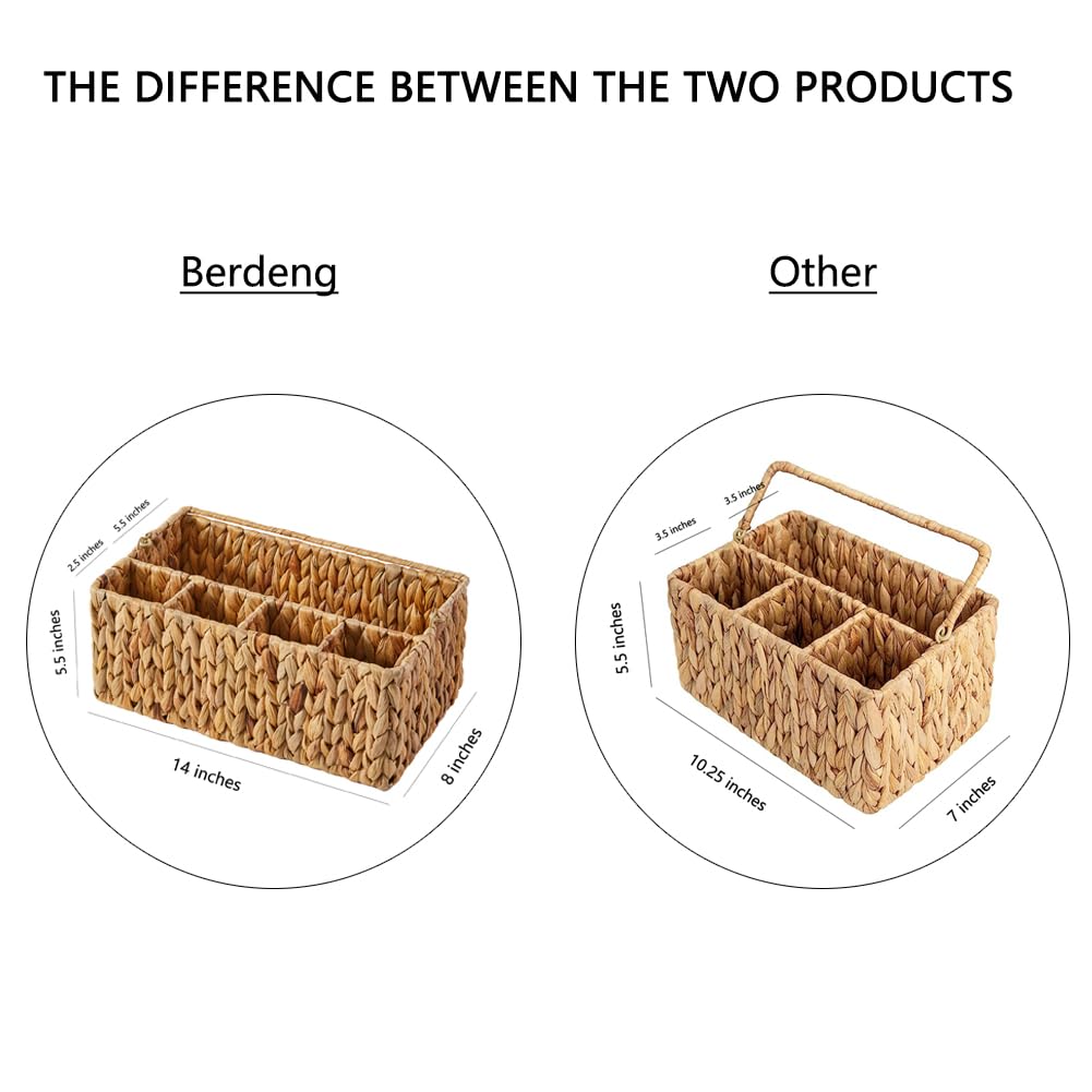 Berdeng Utensil Caddy napkin compartment keeps essentials within reach during meals.