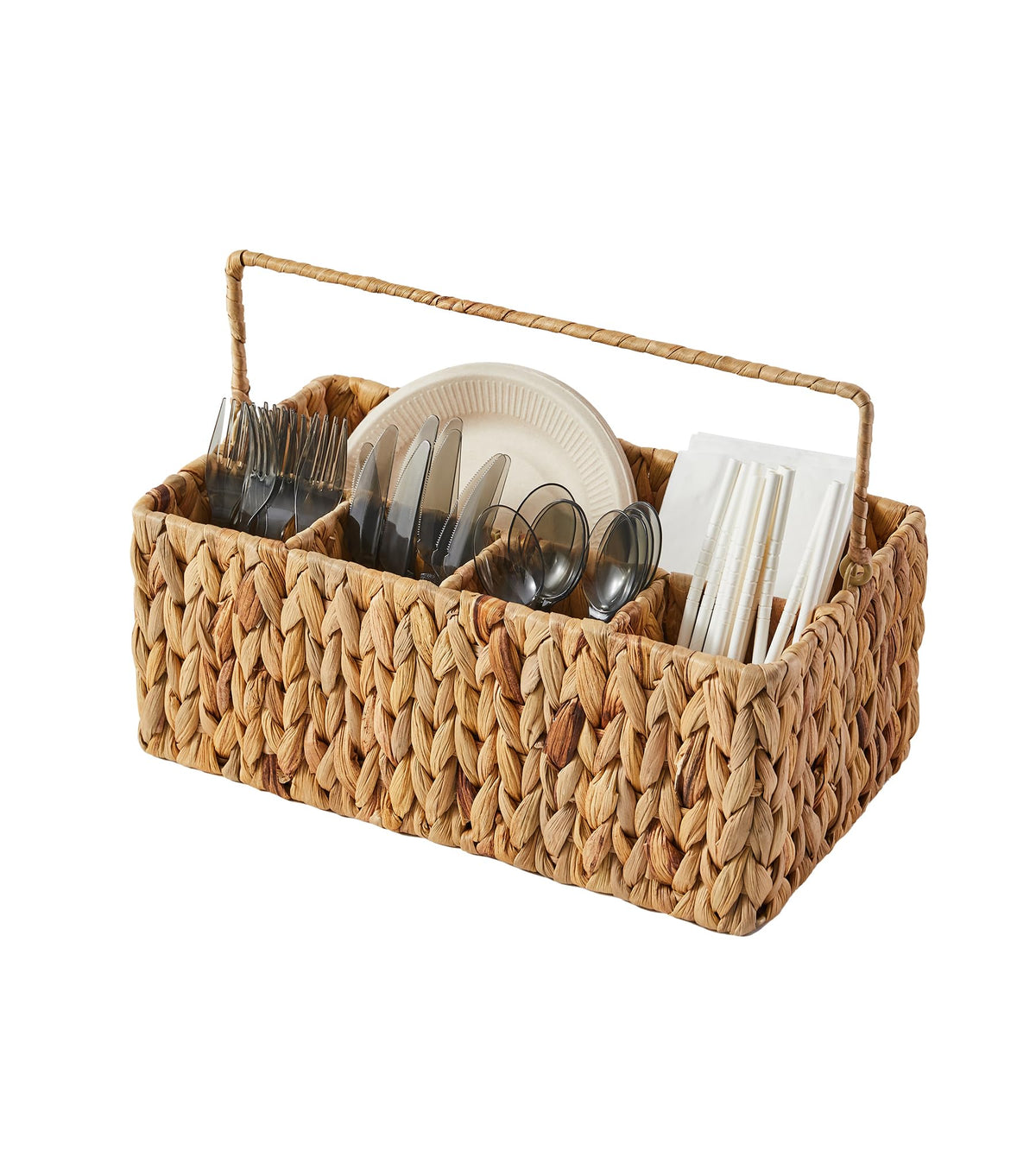 Berdeng Utensil Caddy on table keeps utensils organized for quick access.