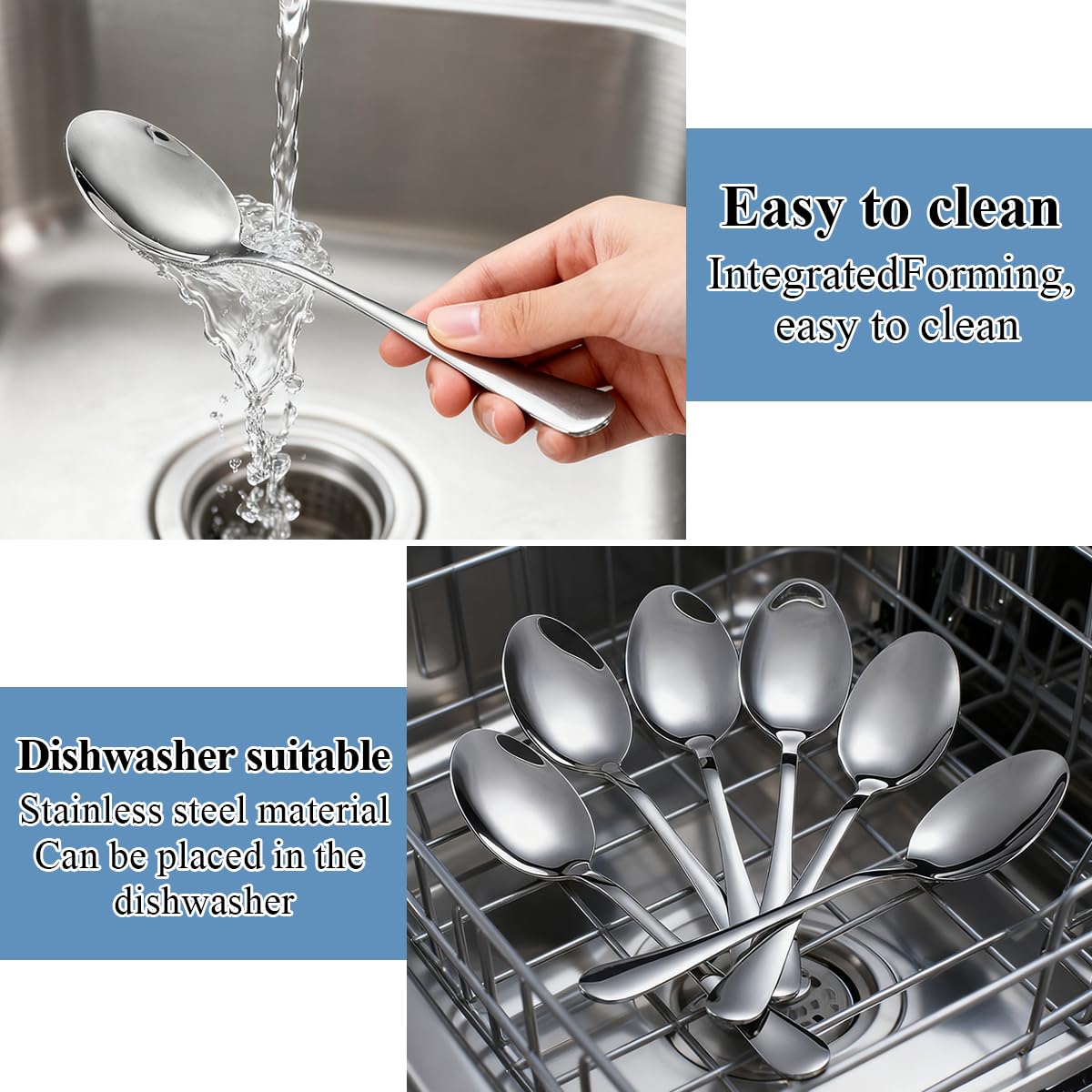 Berglander easy-clean spoons resist residue for fast service.