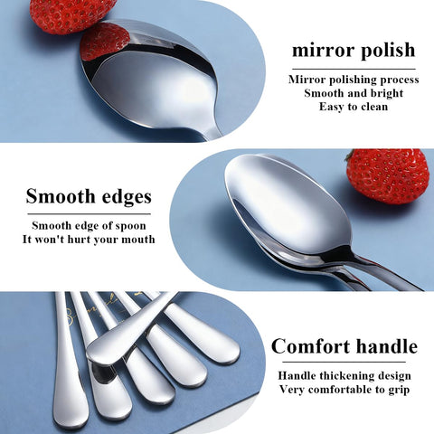 Berglander mirror-polished silverware elevates table aesthetics.