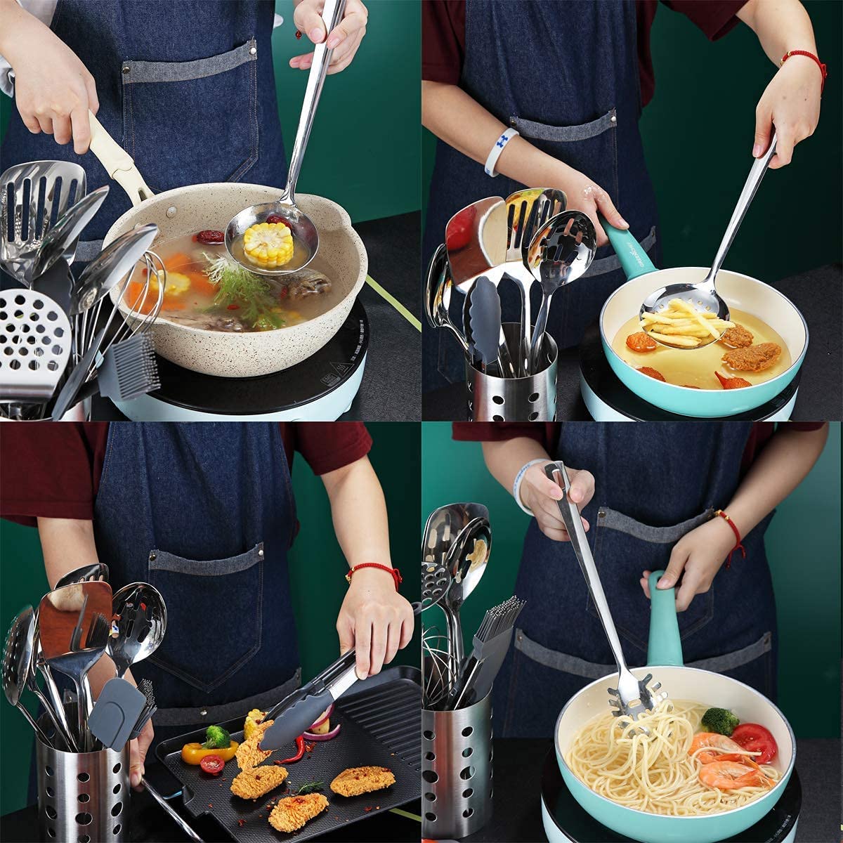 Berglander pasta server keeps pasta portions intact