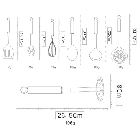Berglander utensil holder stand keeps tools organized and within easy reach.