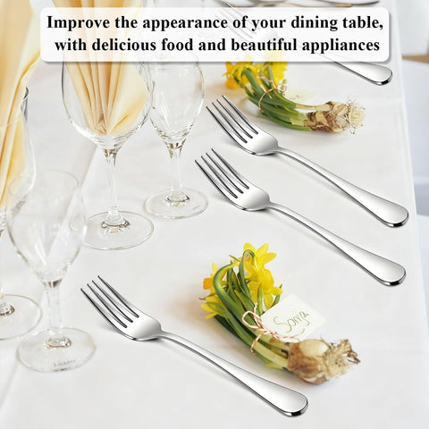Berglander 24-piece salad forks suit weddings and events with consistent service ware.