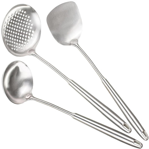 Berglander Wok Spatula Set spatula for high-heat flipping and stirring.