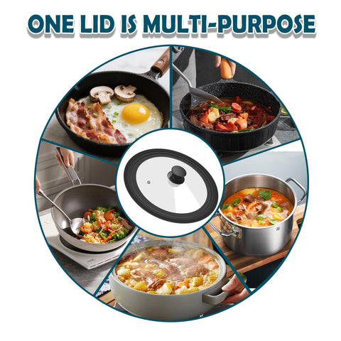 BERHT universal lid on rack shows dishwasher-safe convenience
