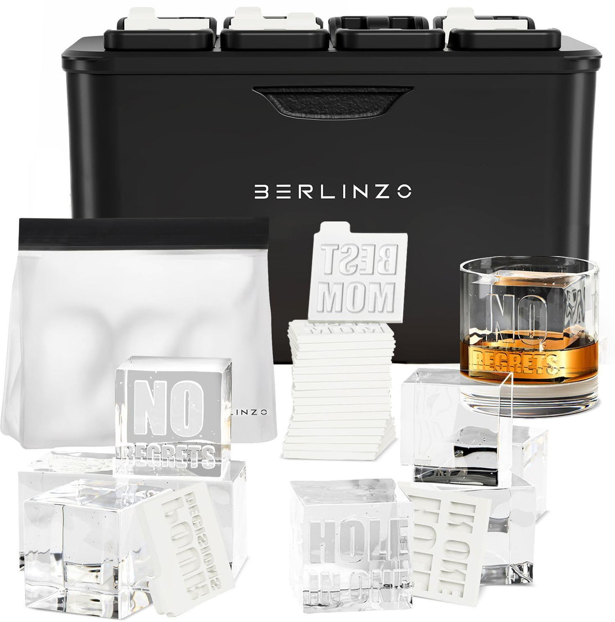 BERLINZO Conversation Ice Prints cubes spark conversations at parties.