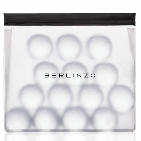 BERLINZO large ice storage bag shows leakproof design for mess-free freezer storage