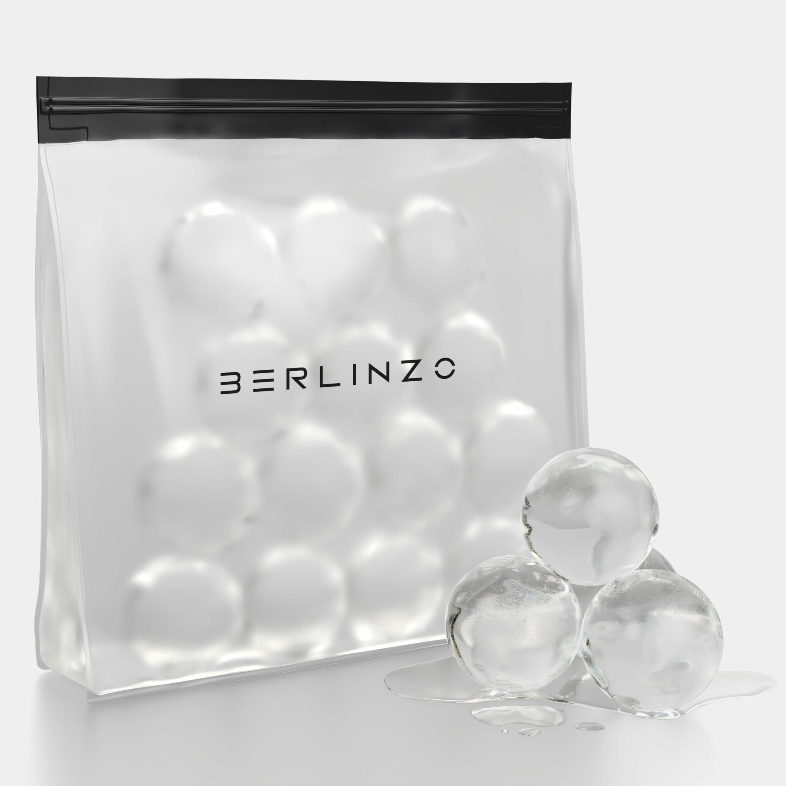 BERLINZO reusable ice storage bag made from BPA-free PEVA for safe storage
