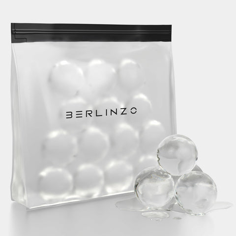 BERLINZO reusable ice storage bag made from BPA-free PEVA for safe storage