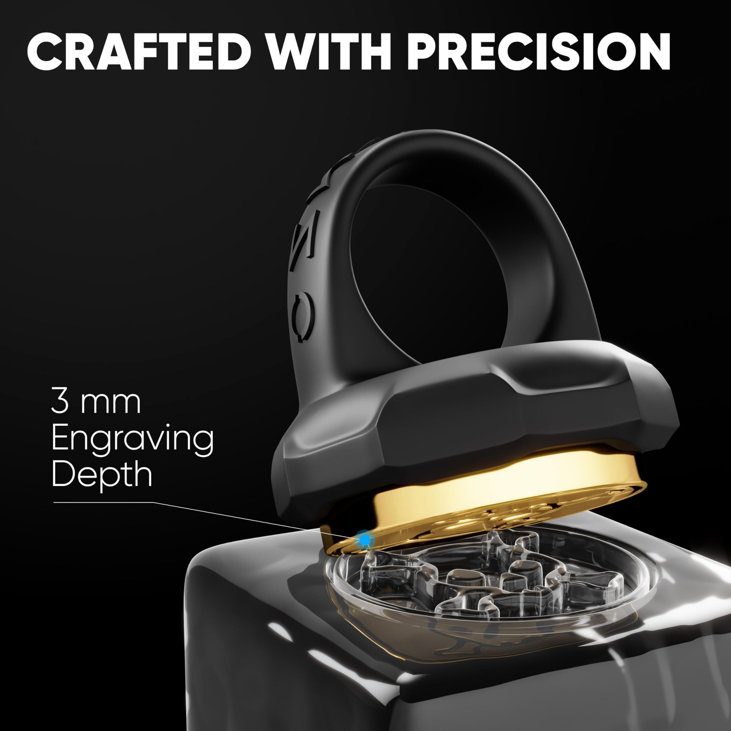 Berlinzo W-letter ice stamp brass head delivers durable, clean sphere or cube impressions