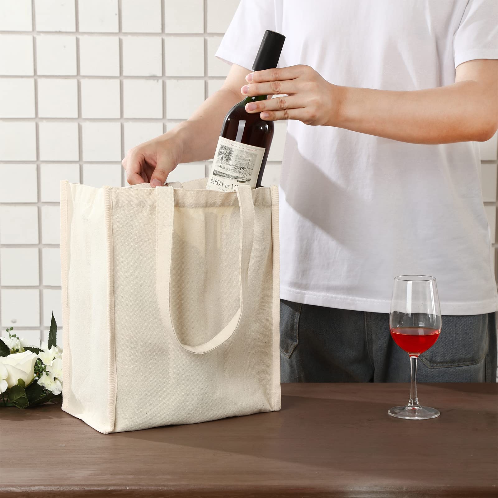 Berlune portable wine tote ideal for trips, picnics and camping