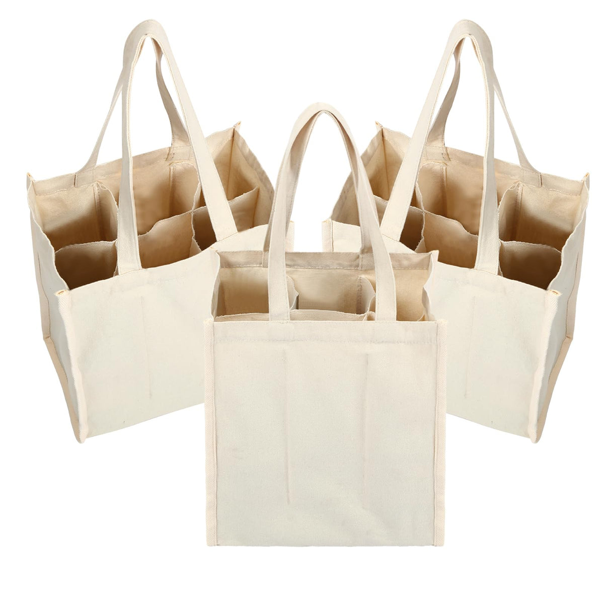 Berlune 6-bottle wine tote with divider stays secure during travel