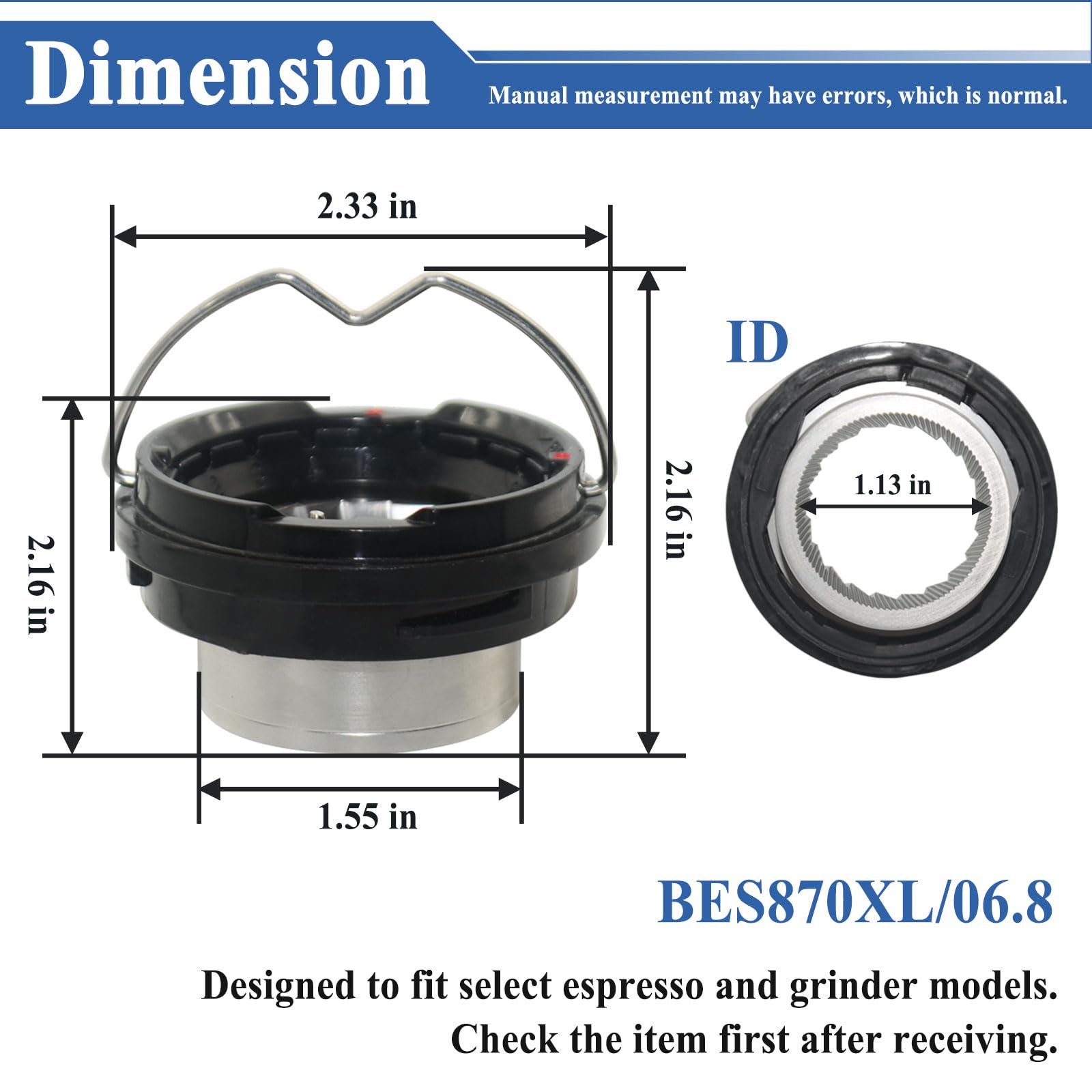 BES870XL plastic casing provides sturdy protection during maintenance and use.