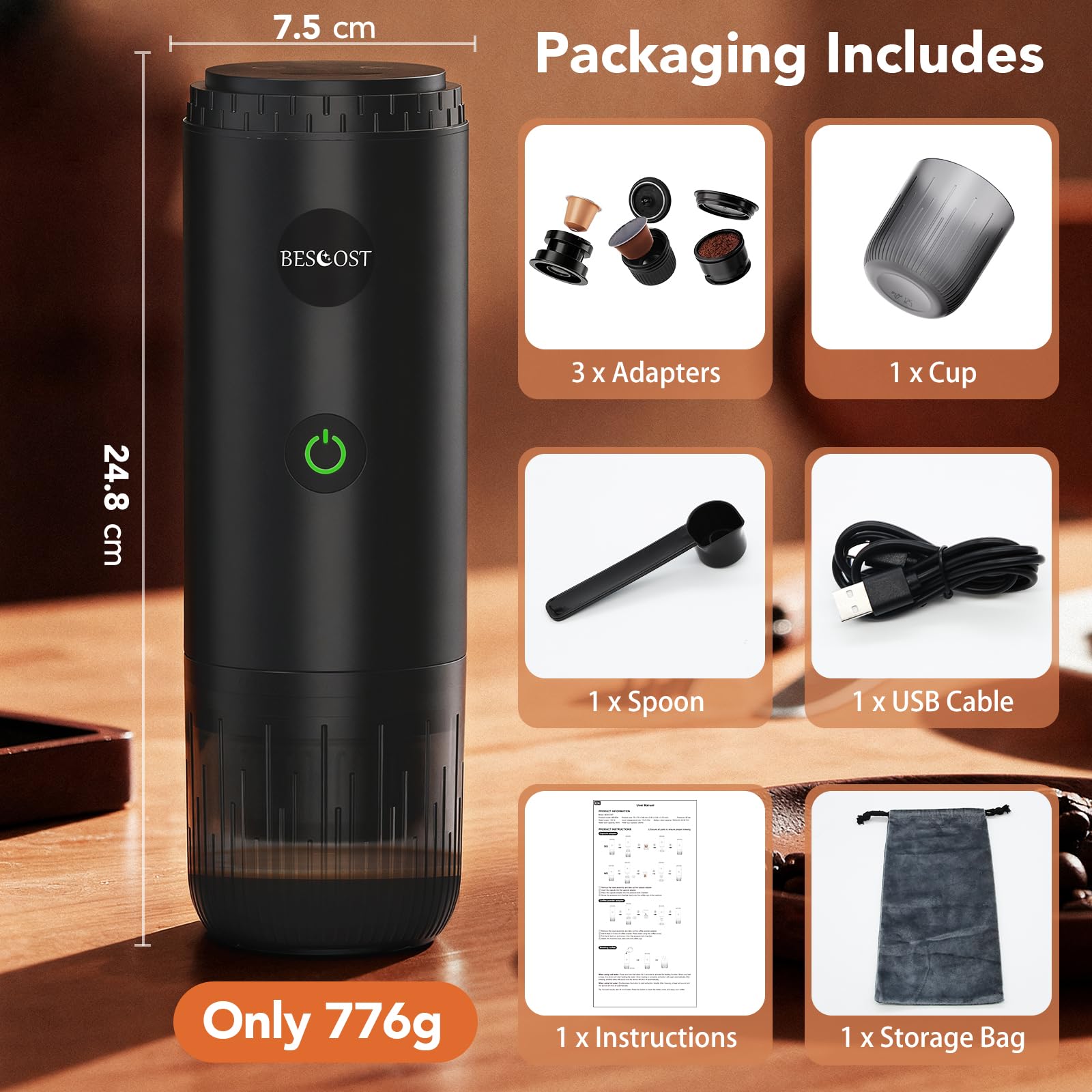 Compact and lightweight design ideal for camping and car trips