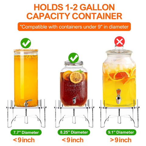 BESHIGH acrylic stand for 9-inch dispensers elevates home and event presentation