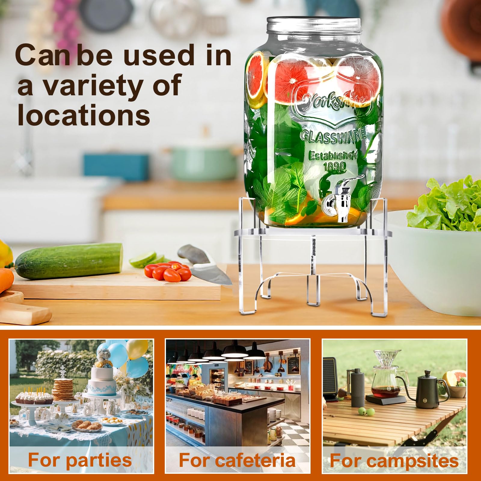 BESHIGH ideal for parties and events keeps drinks organized and accessible