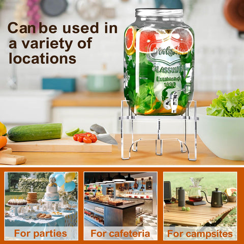 BESHIGH ideal for parties and events keeps drinks organized and accessible