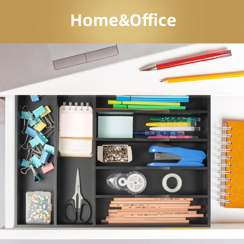 Besilord elegant black bamboo finish enhancing kitchen organization and style.