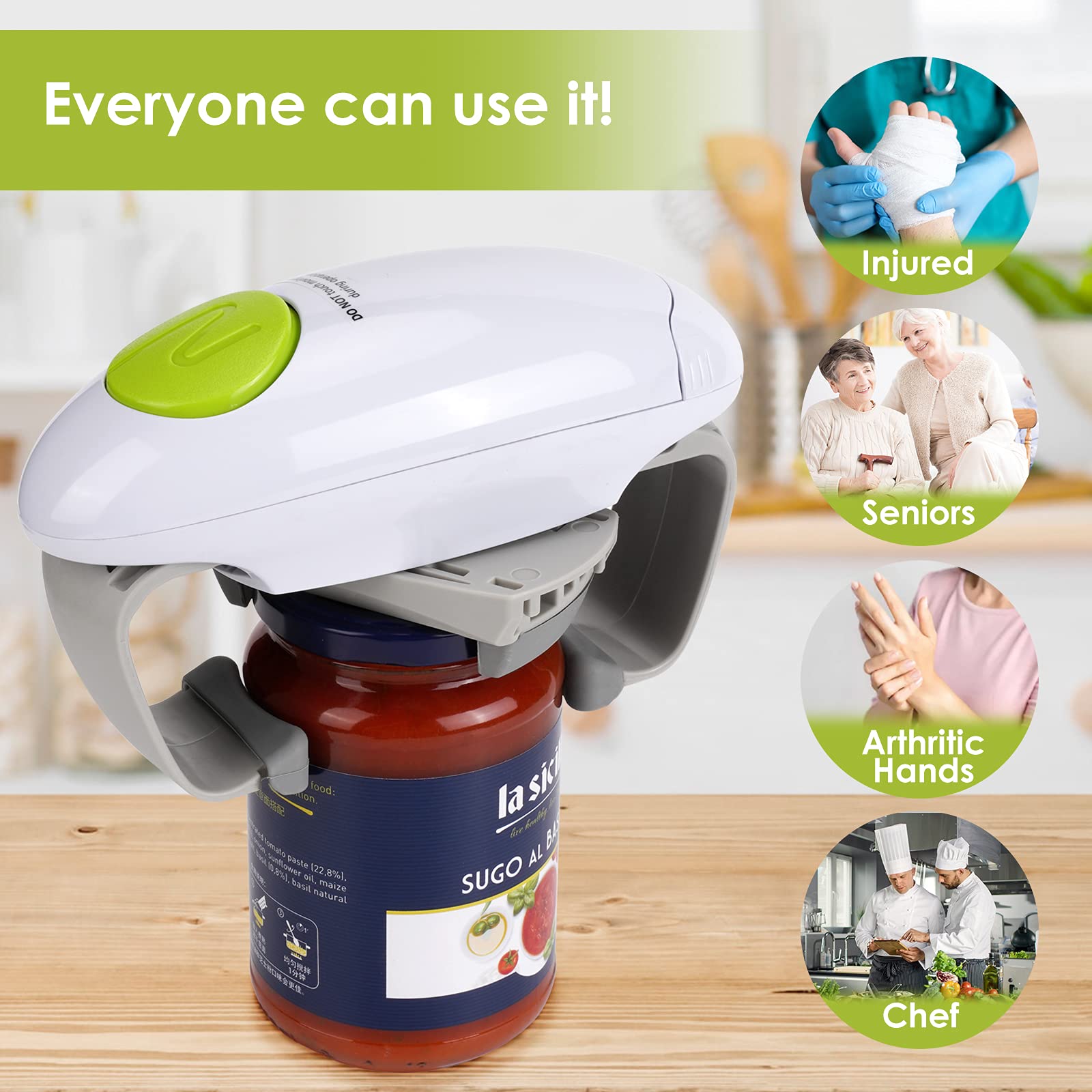 Besmon Opener silicone edge close-up, gentle grip for safe opening.
