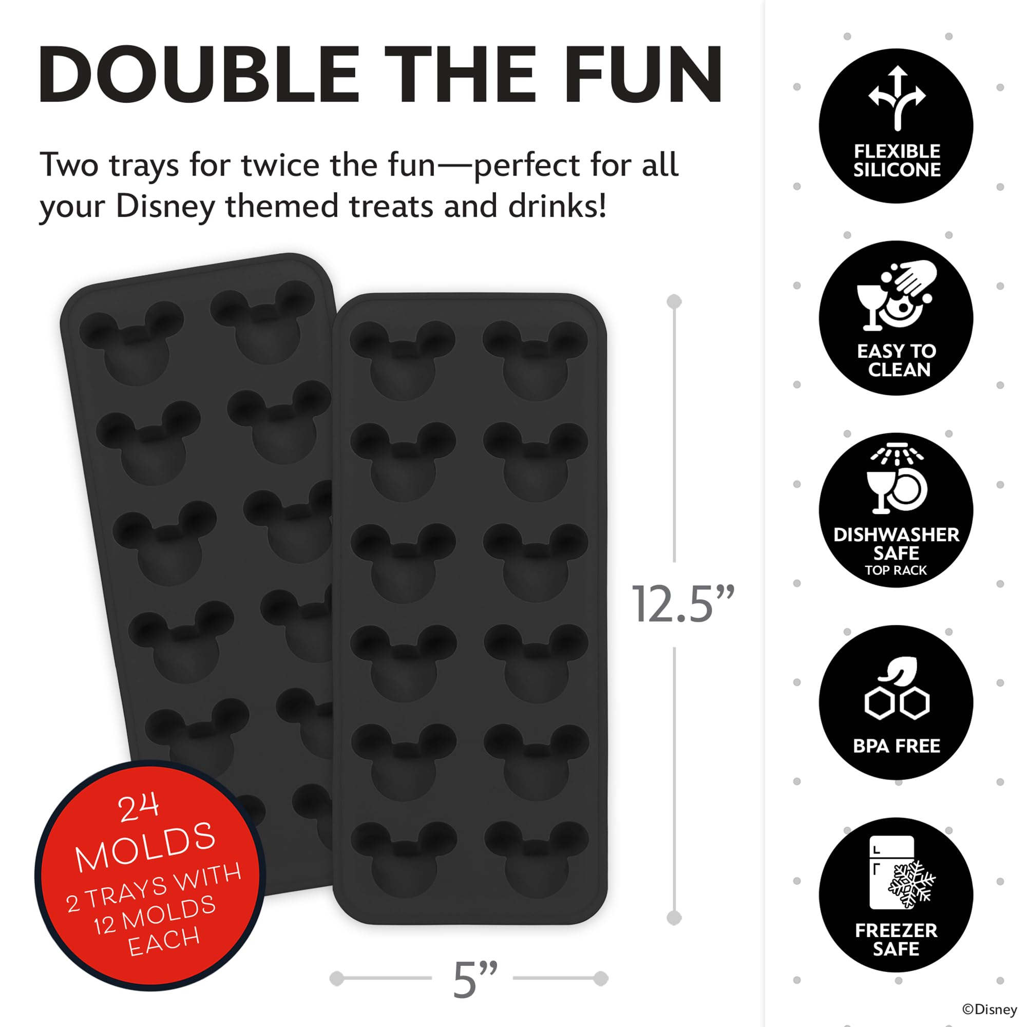 Best Brands Disney 2-pack showcases Mickey Minnie and Pooh shapes for parties