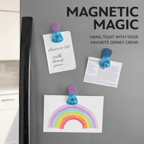 Best Brands Winnie the Pooh magnets securing food bags while brightening the kitchen
