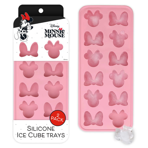 Best Brands Minnie Mouse pink ice tray – easy-release silicone molds for fun cubes.