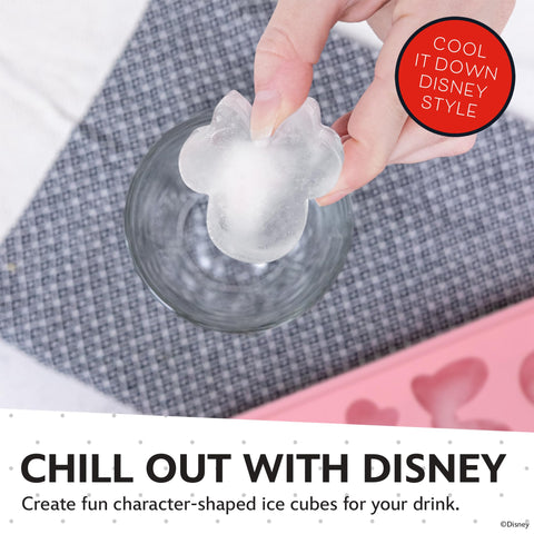 Best Brands Minnie Mouse pink tray – freezer-safe design for themed drinks.