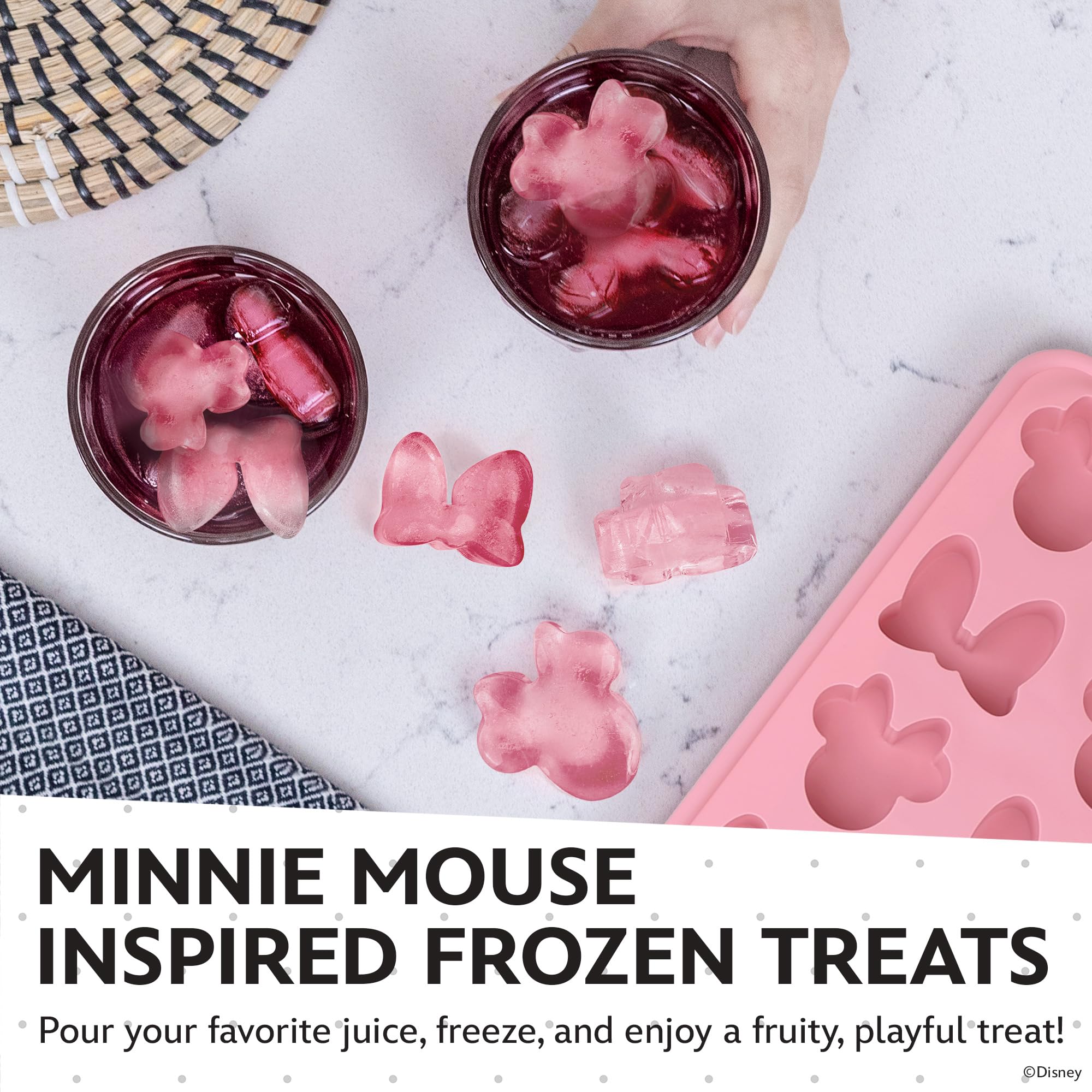 Best Brands Minnie Mouse tray – flexible silicone for easy pop-out.