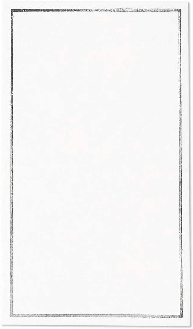 Best Paper Greetings versatile name cards double as food labels for buffets.