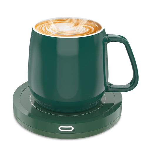 BESTINNKITS smart coffee cup warmer with mug on it for warm beverages