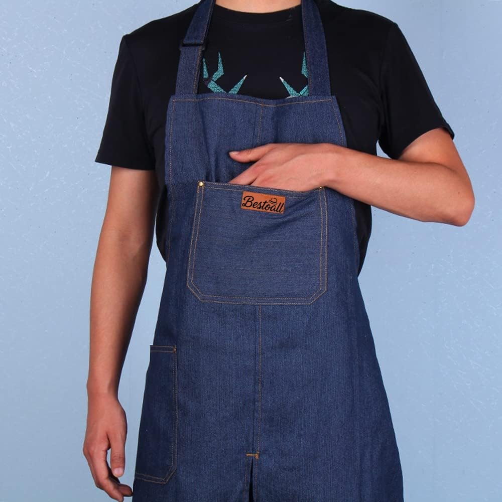 Bestoall apron adjustable back straps ensure a custom fit for different body types