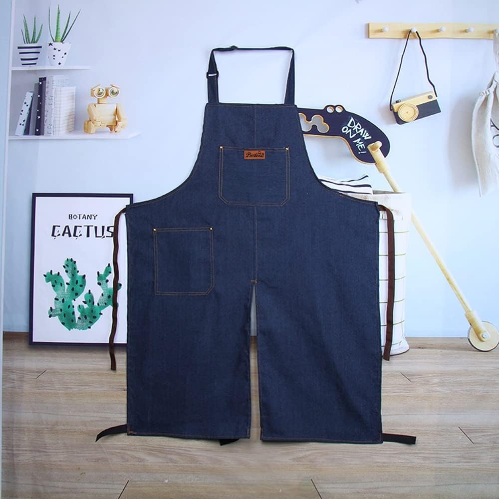 Bestoall apron for pottery gardening and workshops protects clothes during messy tasks