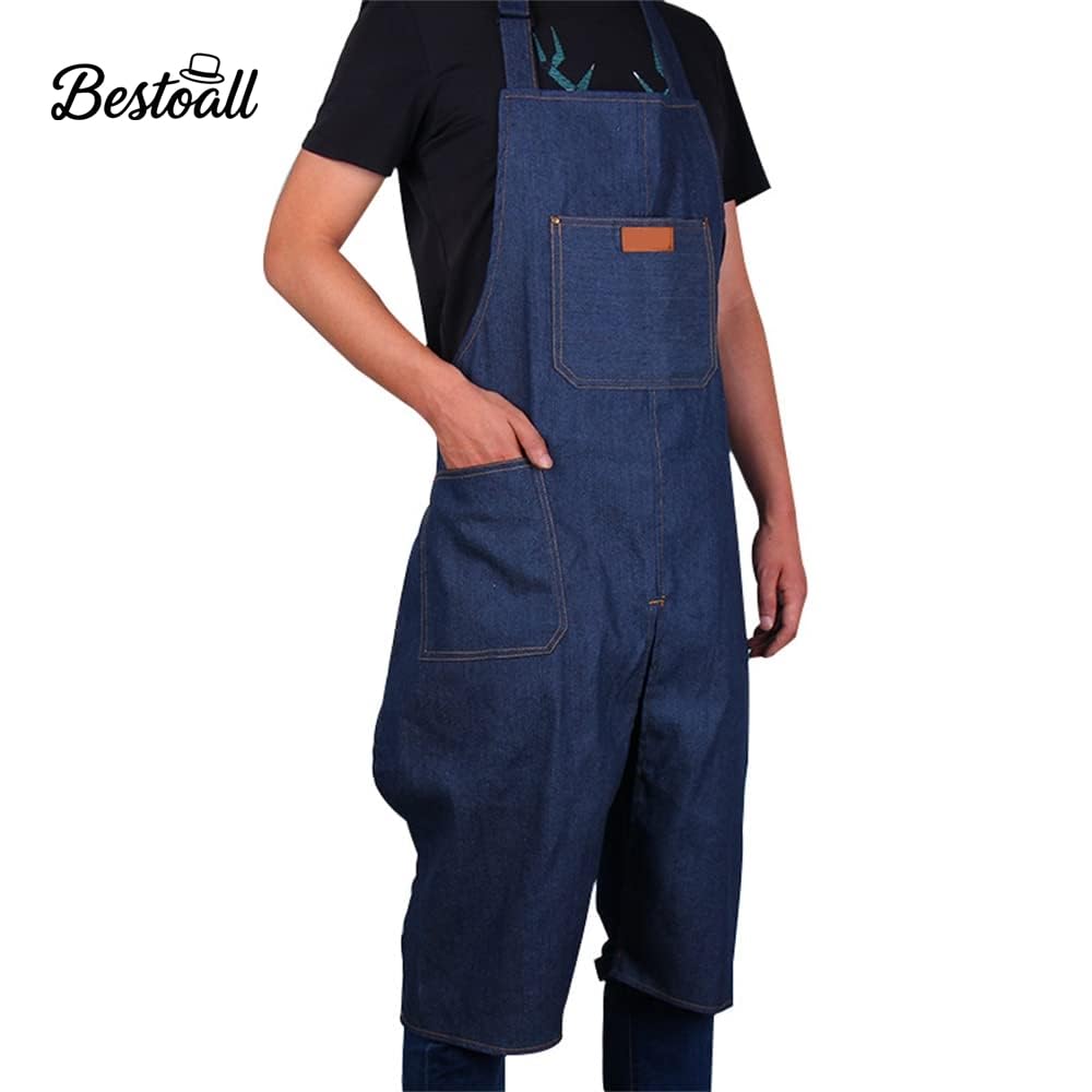 Bestoall apron denim material offers durable wear and stain resistance for long studio sessions