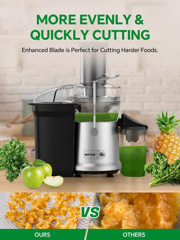 Bestome Juicer includes a 22oz juice cup for family servings