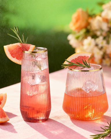 BESTSTAR 12oz ribbed cups provide sturdy, chic drinkware for outdoor gatherings.