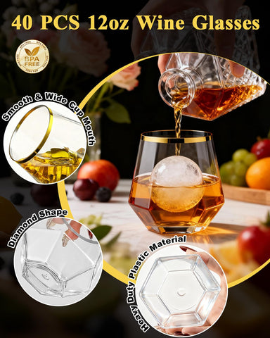 BESTSTAR BPA-free plastic glassware for safe family gatherings.