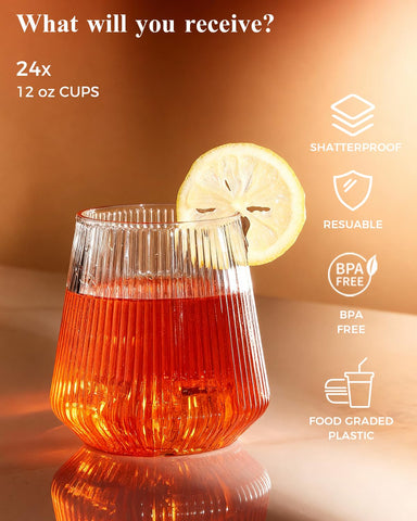 BESTSTAR elegant clear drinkware emphasizes beverage presentation