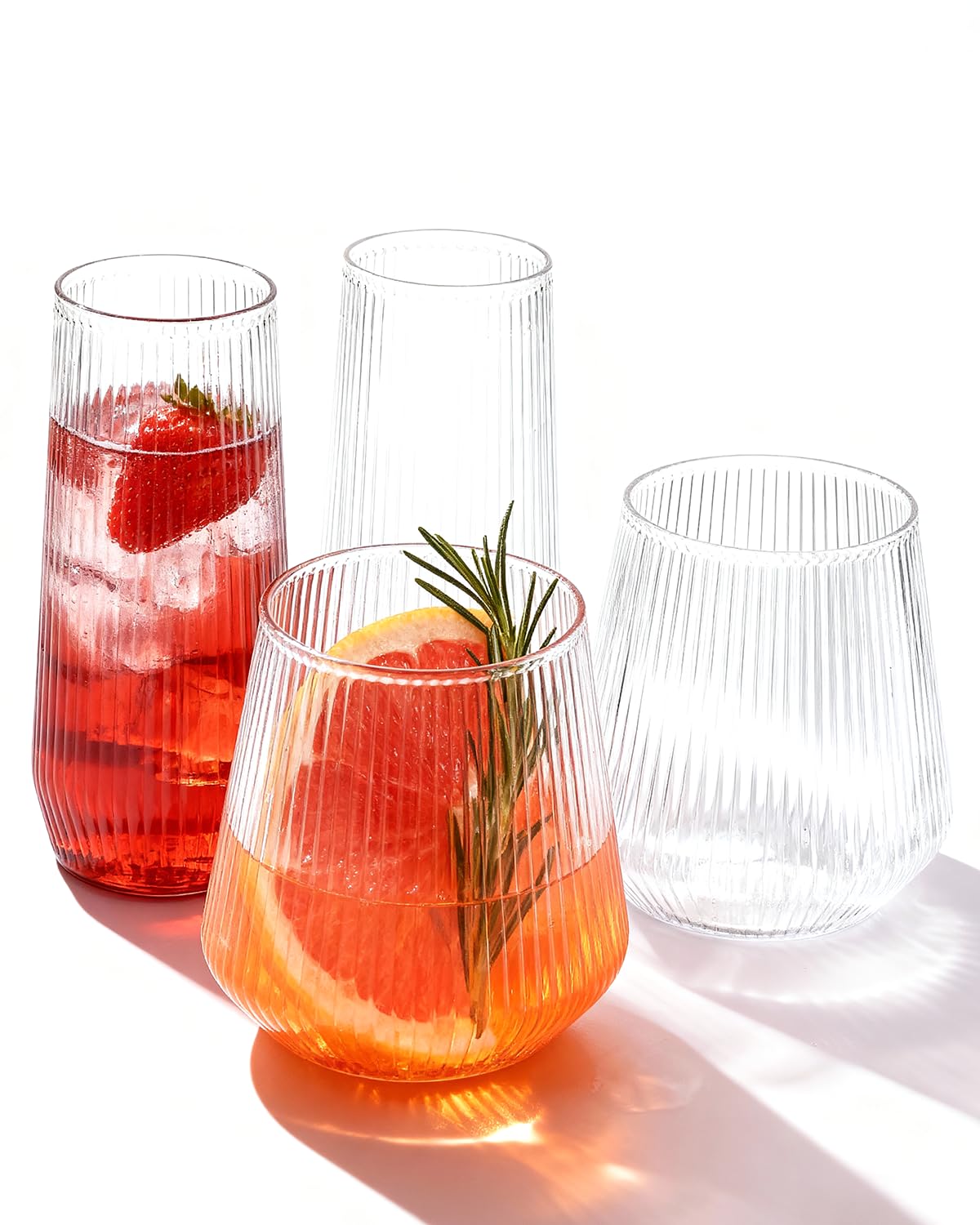 BESTSTAR origami ripple 9oz flutes for elegant toasts at weddings