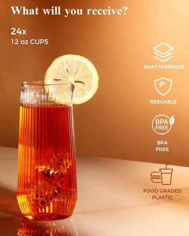 BESTSTAR origami ripple design detail elevates table aesthetics and drink appeal.