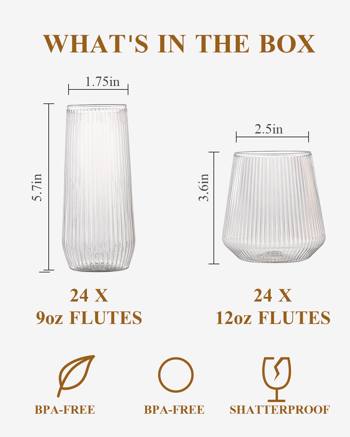 BESTSTAR 12oz ribbed cups on event table for casual serving