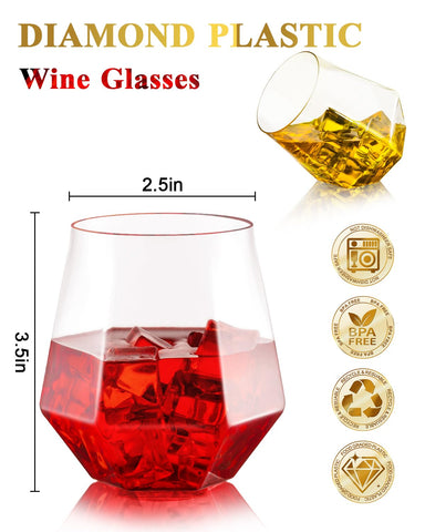 BESTSTAR unbreakable 12 oz plastic wine glass showcases safety and convenience for outdoor gatherings.