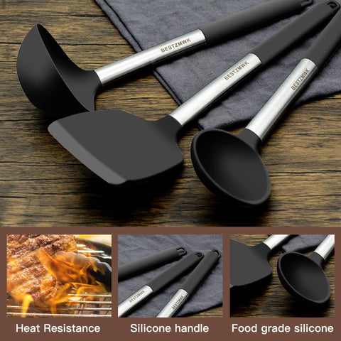 BESTZMWK measuring spoons and brush for precise prep