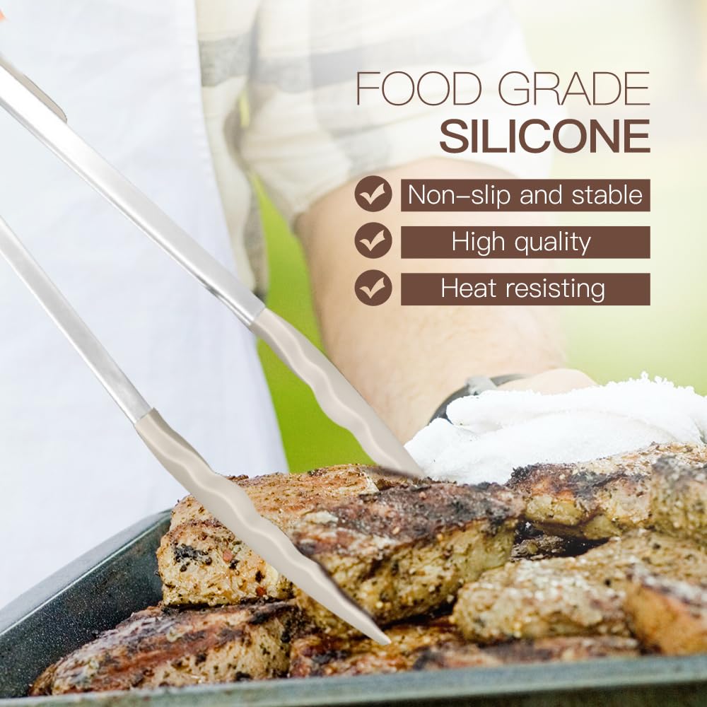 BESTZMWK utensils with stainless steel handles for durable kitchen tools.