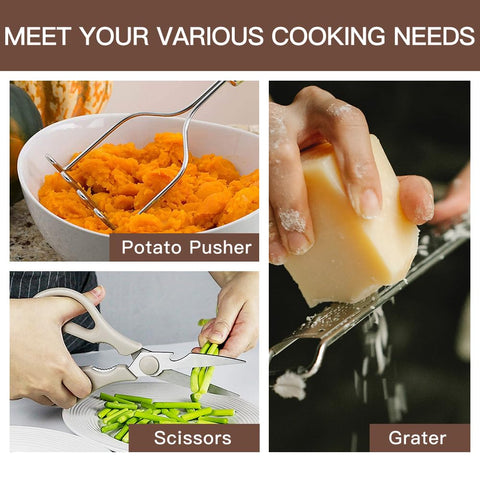 BESTZMWK compact holder keeps utensils tidy on the counter.