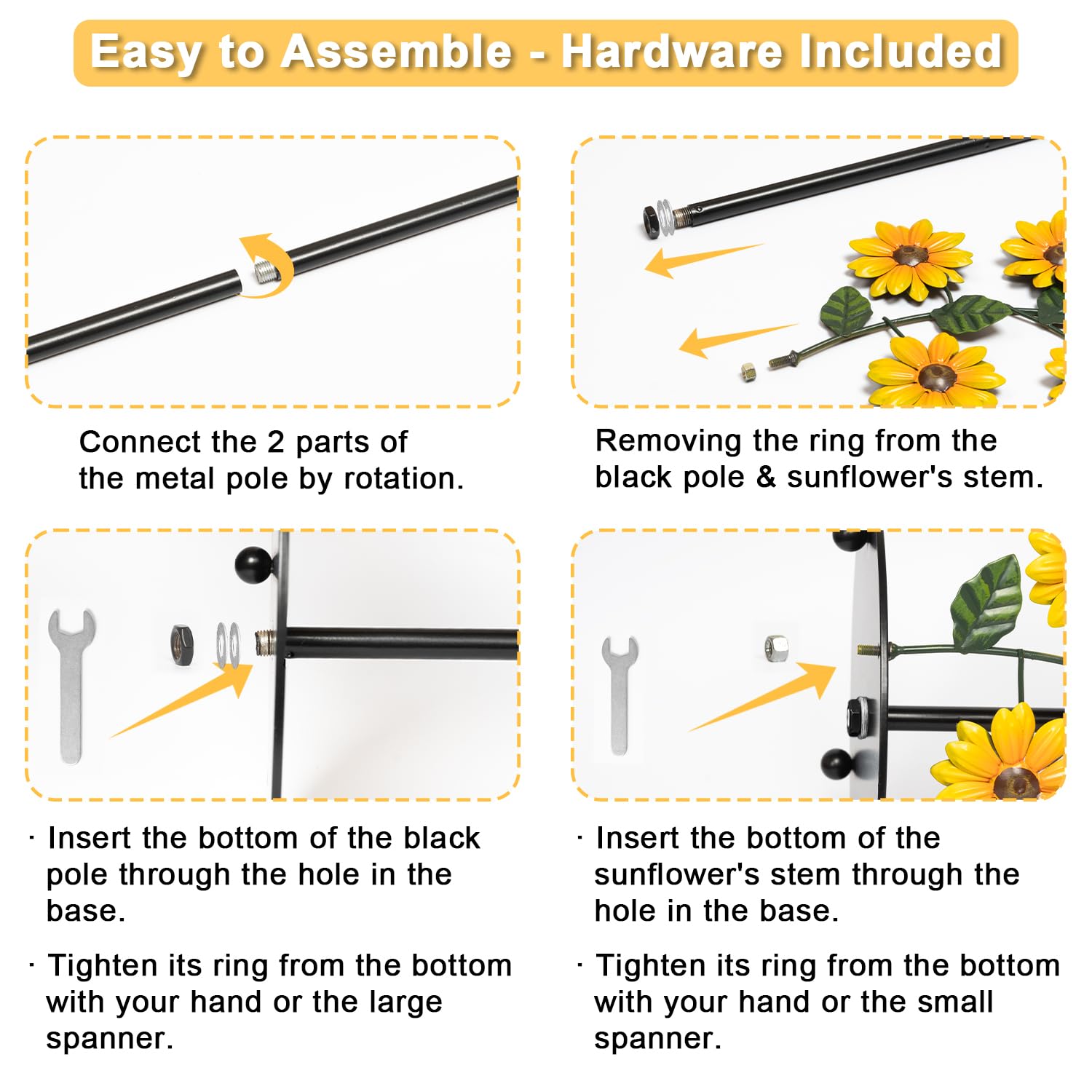 BESZONE Sunflower gift-ready packaging suggests a charming housewarming present.