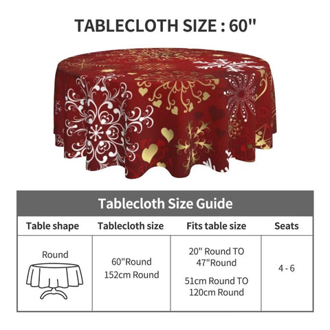BETGINY machine-washable tablecloth for simple holiday cleanup.