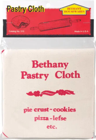 Bethany Housewares pastry cloth, 19-inch tan fabric, ideal for dusting flour and smooth rolling